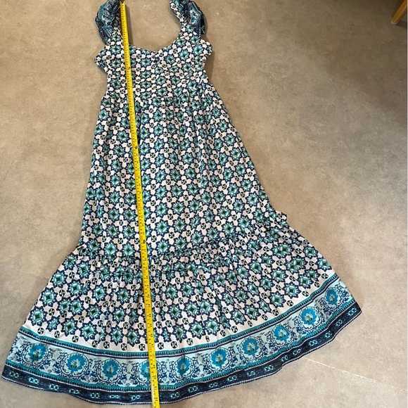 Lucky Brand Blue and Green Patterned Maxi Dress. XL. New without tag - Picture 5 of 15